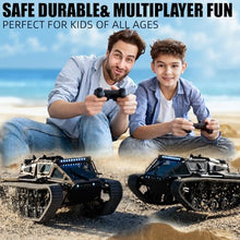 Load image into Gallery viewer, XINGRUI 1:16 Scale Remote Control Car Military Crawler Off-Road RC Tank with 4WD, Adjustable Speed/Steering