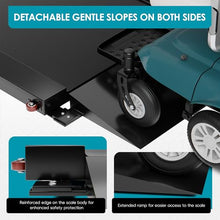 Load image into Gallery viewer, Wheelchair Scale with Dual Detachable Extended Ramp for Home Use Medical Portable Light Weight Digital Scale 1000x0.1lb Precision