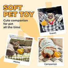 Load image into Gallery viewer, FUNNY FUZZY Dog Toy, Heart Plush Squeaky Dog Toy for Puppy Cats with Soft Squeaker, Fun for Indoor Puppies and Kitten, Pet Toy for Small Medium Large Breeds, Yellow,2 Pack