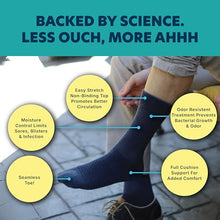 Load image into Gallery viewer, Doctor's Choice Diabetic Socks for Women, Non Binding Extra Wide Quarter, Seamless Toe, Loose Fit, Cushioned Support, Neuropathy Relief, Wide Toe Box, Swollen Feet, 4 Pairs 9-11, Medium (White)