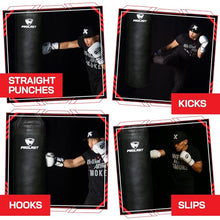 Load image into Gallery viewer, PROLAST 4 ft 80lb Heavy Boxing Punching Bag, Muay Thai, MMA, Strength Training Equipment, Hanging, Filled, Black
