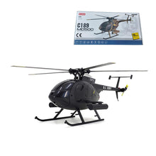 Load image into Gallery viewer, RC Helicopter, MD500 C189 Aircraft Model 1/28 2.4G 4CH Single-Rotor Helicopter Model (RTF Version)