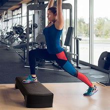 Load image into Gallery viewer, BalanceFrom Aerobic Step Platform Trainer with Adjustable 3-Level Risers, 400 Pound Weight Capacity – Non-Slip Exercise Stepper for Cardio, Strength, and Fitness Workouts at Home or Gym