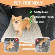 Load image into Gallery viewer, CoSofSLIP Dog Car Seat Cover 2 Piece Seat Waterproof Hammock and Brown Cover,Scratch Proof Nonslip Back Seat Pet Bed Mat for Travel Durable Soft Back Seat Covers for Cars Trucks and SUVs
