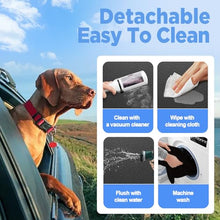 Load image into Gallery viewer, MYJAQI Back Seat Extender for Dogs, Hard Bottom Dog Car Seat Cover for Truck Back Seat, Dog Hammock for Car, Upgraded PU Leather Material, Larger Space, Holds 400lbs