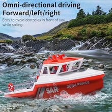 Load image into Gallery viewer, Ssccgym RC Jet Boat Remote Control Boat Port Tugboat Watercraft 8km/h 1/12 Scale -Black