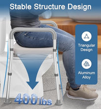 Load image into Gallery viewer, Soundfuse Toilet Seat Riser for Seniors, FSA HSA Eligible Raised Toilet Seat with Handles
