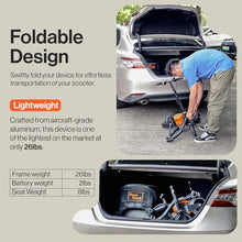 Load image into Gallery viewer, SuperHandy Passport Mobility Scooter for Adults- Foldable, 3 Wheel, Airline Travel Friendly - 13 Mile Range, Includes 2 Removable 44.4V Lithium-ion Batteries & Charger (275 Lbs)