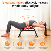 Load image into Gallery viewer, Lerpio Mini Inversion Table with Rollers, Back Extension Machine for Back Pain Relief, Easy to Assemble & 297LBS Weight Capacity, Spinal Decompression Table for Home Gym (Red)