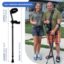 Load image into Gallery viewer, in-Motion Forearm Crutches | Spring Assist Crutches for Adults | Walking Crutch with Ergonomic Handles |