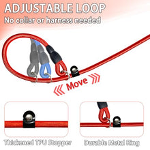 Load image into Gallery viewer, FOVRLZSE 3-Pack 10mm Woven Nylon Dog Slip Leashes, 4.6FT, Red Black Blue