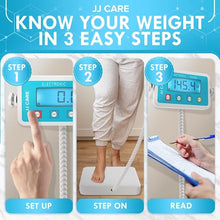 Load image into Gallery viewer, JJ CARE Medical Scale (660 lbs) - Professional Grade Body Weight Scale. Easy-to-Read LCD Display