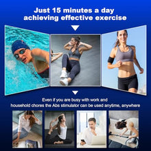Load image into Gallery viewer, Ab Stimulator Muscle Toner,Abs Muscle Stimulator Abdominal Toning Fitness Belt for Men and Women Black