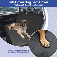 Load image into Gallery viewer, ALLANSING Upgraded 900D Heavy Duty Dog Back Bench Seat Cover, Car Seat Protector, Seatbelt & Armrest Compatible, Waterproof & Non‑Slip for Dogs & Kids, Fits Compact Cars and SUVs