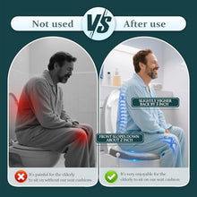 Load image into Gallery viewer, ZXMOBY Comfort Toilet Seat Riser, Ergonomic Slope Design for Easier Sit-to-Stand, No-Tool Portable Aid for Seniors, Post-Surgery, Bariatric, Fits Standard/Elongated Toilets, with Cleaning Tablets