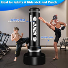 Load image into Gallery viewer, Freestanding Punching Bag with Stand, Men Standing Kickboxing Bag, Heavy Boxing for Adult Teens, Suitable for MMA Dummy Karate Home Gym Training Equipment (Excludes Gloves and Pumps)