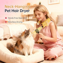 Load image into Gallery viewer, Dog Dryer for Pet Grooming,Pet Neck-Hanging Hair Dryer,Alternating Hot and Cold Airflow.Handheld & Hands-Free.Low-Noise, Ultra-Lightweight.High Wind Speeds.Adjustable Heat & Speed