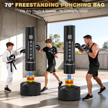 Load image into Gallery viewer, XDDIAS 67"/70'' Freestanding Punching Bag, Heavy Boxing Bag, Adult/Men Stand Kickboxing Bag for MMA Martial Arts Boxing Traning