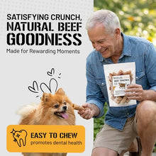 Load image into Gallery viewer, Dog Chits Beef Trachea Dog Chews - 100% Single Ingredient, High Protein, Low Fat - Glucosamine for Joint Support - Dental-Clean Crunch - Digestible Rawhide-Free, Natural Dog Chew Treats - 6inch, 8pack
