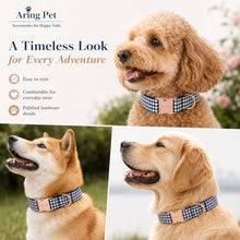 Load image into Gallery viewer, ARING PET Boy Dog Collar for Puppy Small Medium Large Dogs-Navy Plaid M