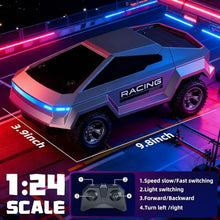 Load image into Gallery viewer, Remote Control Car, 1:24 Scale Pick-up RC Truck, 2WD High Speed All Terrain Off-Road Vehicle with Lights & Load Space, 2.4GHz Off-Road Vehicles Kids Gifts for Boys/Girls Age 3+