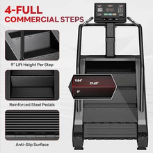 Load image into Gallery viewer, Goimu T1 Stair Stepper Machine, 550Lbs Commercial Grade Stair Climber for Home (Black)