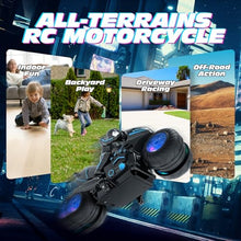 Load image into Gallery viewer, Tecnock RC Motorcycle, Remote Control Motorcycle with LED Lights, RC Car Dirt Bike Toy,