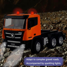 Load image into Gallery viewer, Ailejia RC Semi Truck Toy & RC Excavator Toy Set, Flattrailer Heavy Duty Trailer Tractor Truck