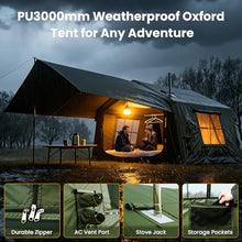 Load image into Gallery viewer, ABORON 4-6 Person Inflatable Camping Tent, Easy Setup Air Tent with Pump