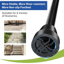 Load image into Gallery viewer, Forearm Crutches for Adults ,Open Cuff, Handle with Light Reflector, High Density Sturdy Aluminum, A Pair, Black