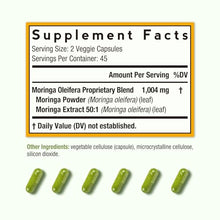 Load image into Gallery viewer, Doctor's Recipes Moringa, Complete Green Superfood, Natural Antioxidant Support, Non-GMO, 90 Vegan Caps, No Caffeine Soy Gluten