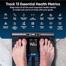 Load image into Gallery viewer, Wyze Smart Scale Ultra BodyScan with Handle – Wi-Fi & Bluetooth Body Composition Scale for Weight, BMI, Body Fat, Muscle Mass, and Segmental Measurement, 400 lbs, Black