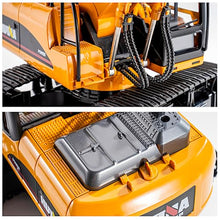 Load image into Gallery viewer, 21CH Alloy RC Track Excavator 1/14, Steam Crawler Metal Bucket Construction Vehicle Model, Smoke Sound Lights