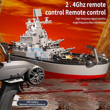 Load image into Gallery viewer, GoolRC Remote Control Warship RC Military Battleship, 1:390 Scale Remote Control Boat for Lakes and Rivers