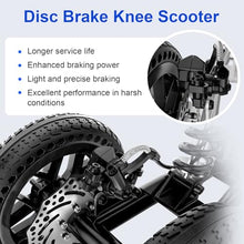 Load image into Gallery viewer, BlessReach 300 Lbs Capacity Foldable All Terrain Knee Scooter Walker - Economical Foot Injury Crutch Alternative - Black