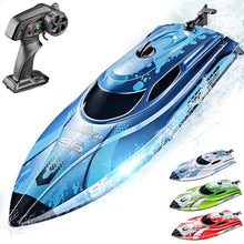 Load image into Gallery viewer, BEZGAR RC Boat, 12 inch Remote Control Boat for Kids and Adults, 25 KPH Fast RC Speed Boats with 700mAh Battery, Ideal Waterproof Toy for Lakes & Pools - TX126 Blue