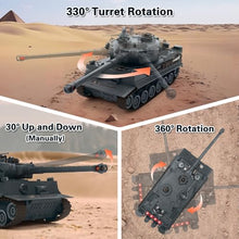 Load image into Gallery viewer, RC Battle Tank Set 1/28 Scale Remote Control Tank with Infrared Shoot, Sounds & Lights