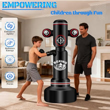 Load image into Gallery viewer, Upgraded Heavy Freestanding Punching Bag for Adults Teens, 70'' Heavy Boxing Bag with Boxing Gloves, Men Women Standing Kickboxing Bag, Kickboxing Bags for Beginners Training MMA Fitness Home Gym