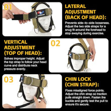 Load image into Gallery viewer, Fitness Neck Head Harness Trainer, Adjustable Chin Strap and Head Harness Strength with 30 Lb Resistance Bands, Neoprene Neck Exerciser for Weight Lifting, Home and Gym Use, Green