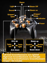 Load image into Gallery viewer, 21CH Alloy RC Track Excavator 1/14, Steam Crawler Metal Bucket Construction Vehicle Model, Smoke Sound Lights