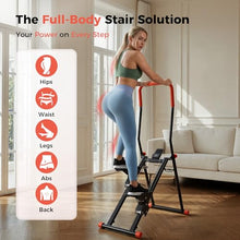Load image into Gallery viewer, Stair Stepper for Home Gym, Foldable Vertical Climber Workout Machine,- (BLACK)