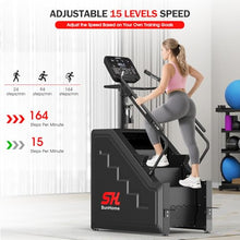 Load image into Gallery viewer, SunHome Stair Stepper Machine, Commercial Grade Stair Climber with 15 Resistance Levels, Stair Master for Cardio and Lower Body Workouts, LED Screen, 15-164 Steps/Min (SH-401)
