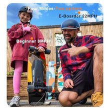 Load image into Gallery viewer, Electric Skateboard with Remote, Top Speed 22 Mph, 7.5 Miles Range, Built-in RGB Ambient Lights, Surf Skateboard Mini Cruiser