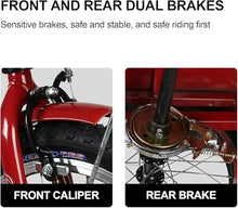 Load image into Gallery viewer, Black, Style 2, Adult Tricycle,16 inch 3-Wheels Trike Bicycle Lightweight Foldable Bikes for The Elderly, Human-Powered Pedal Tricycle