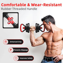 Load image into Gallery viewer, Fitvids 40lbs 2in1 Adjustable Dumbbell Set, Multi-Functional Changeable Dumbbell and Barbell Set