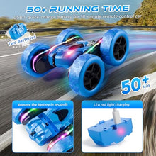 Load image into Gallery viewer, Zalneo Remote Control Stunt Car 4WD 360° Flip Double‑Sided RC Cars, LED Light Bar, USB‑C