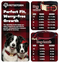 Load image into Gallery viewer, Personalized Polyester Dog Collar with Laser-Engraved Name and Phone Number, Plaid Pattern Theme Customizable Collar with Metal Quick Release Buckle for Small Medium Large Dogs