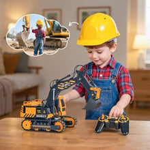 Load image into Gallery viewer, RC Excavators Sandbox Digger Hydraulic Construction Toys - Realistic Construction Vehicle with 6 Functions