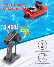 Load image into Gallery viewer, ARRIS Fast RC Jet Boat with Auto Flip & 2 Batteries, High-Speed RC Drift Boat, Weedless Shallow-Water Design