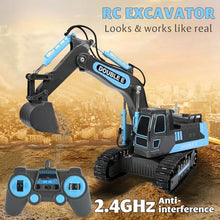 Load image into Gallery viewer, RC Excavators Rechargeable Battery Digger Hydraulic Construction Toys Vehicles